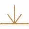 Ekena Millwork Saratoga Rough Sawn Timber Gable Bracket, Western Red Cedar, 108"W x 72"H x 2"D x 4"F, 16/12 Pitch GBW108X72X0204SAR00RWR - alternate 1